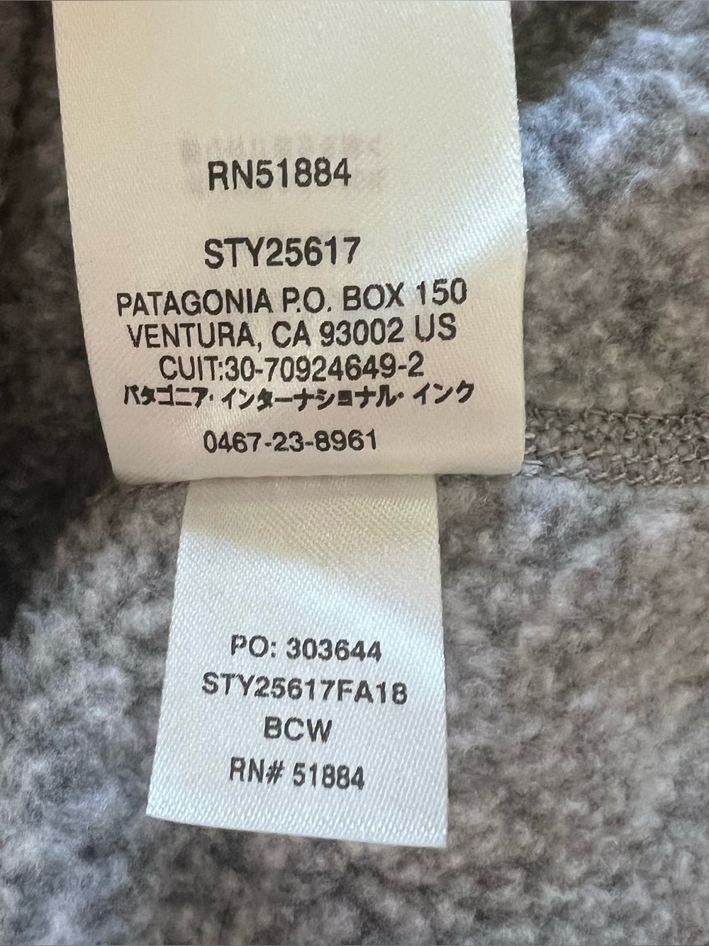 Patagonia Better Sweater 1/4 Zip Fleece Birch White Womens XL - Picture 9 of 9